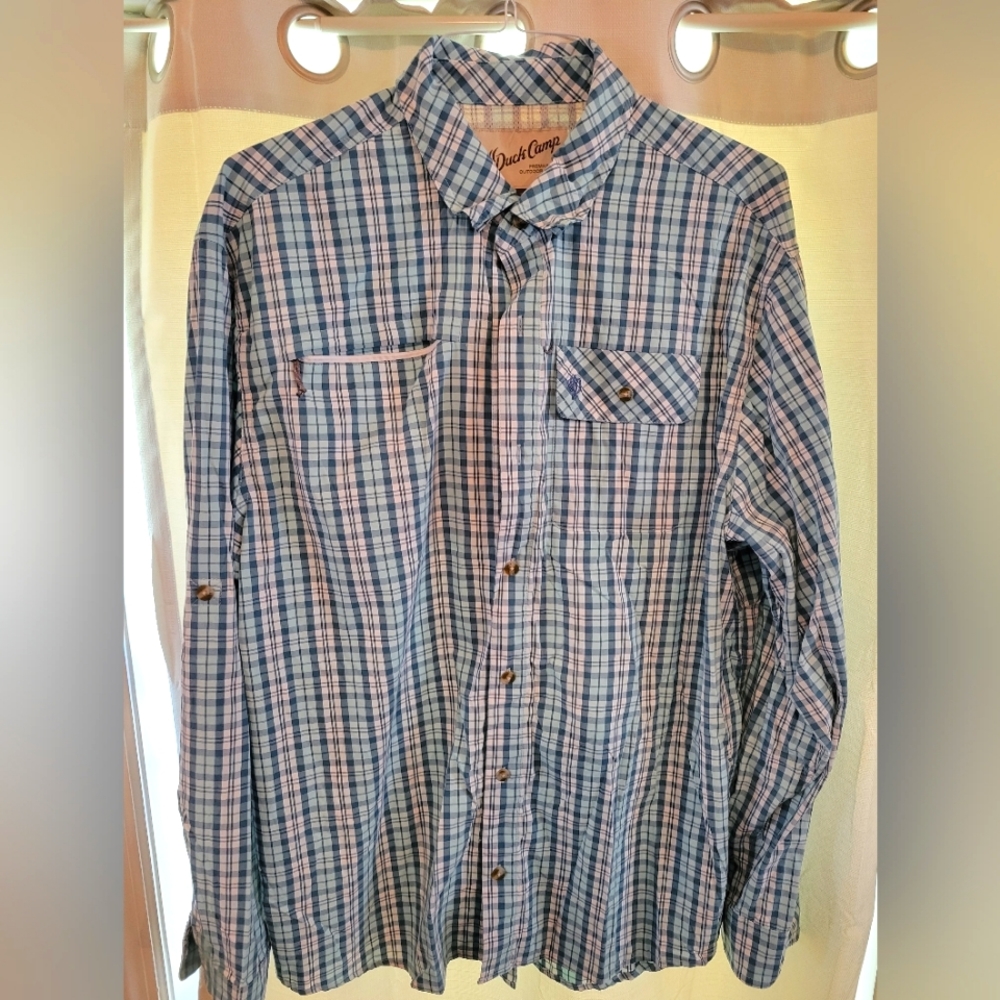 Men's plaid dress shirt